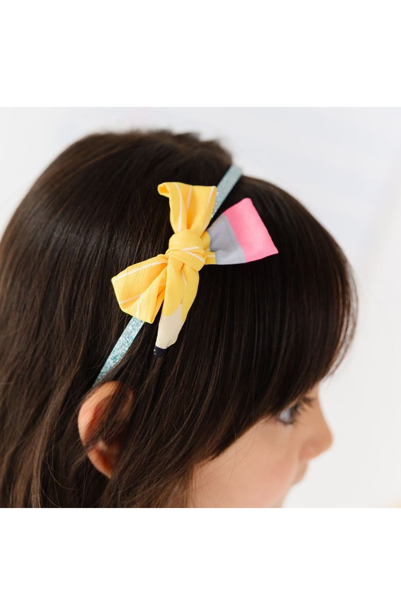 Sweet Wink School Days Pencil Bow Headband, Alternate, color, Yellow