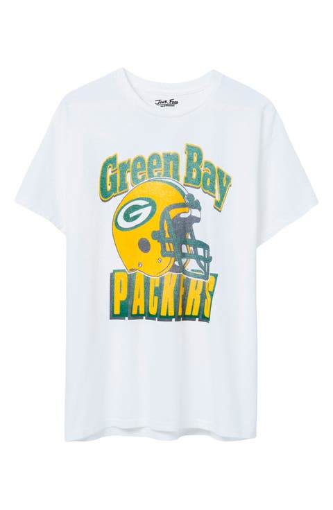 Green Bay Packers Throwback Helmet Cotton Graphic T-Shirt