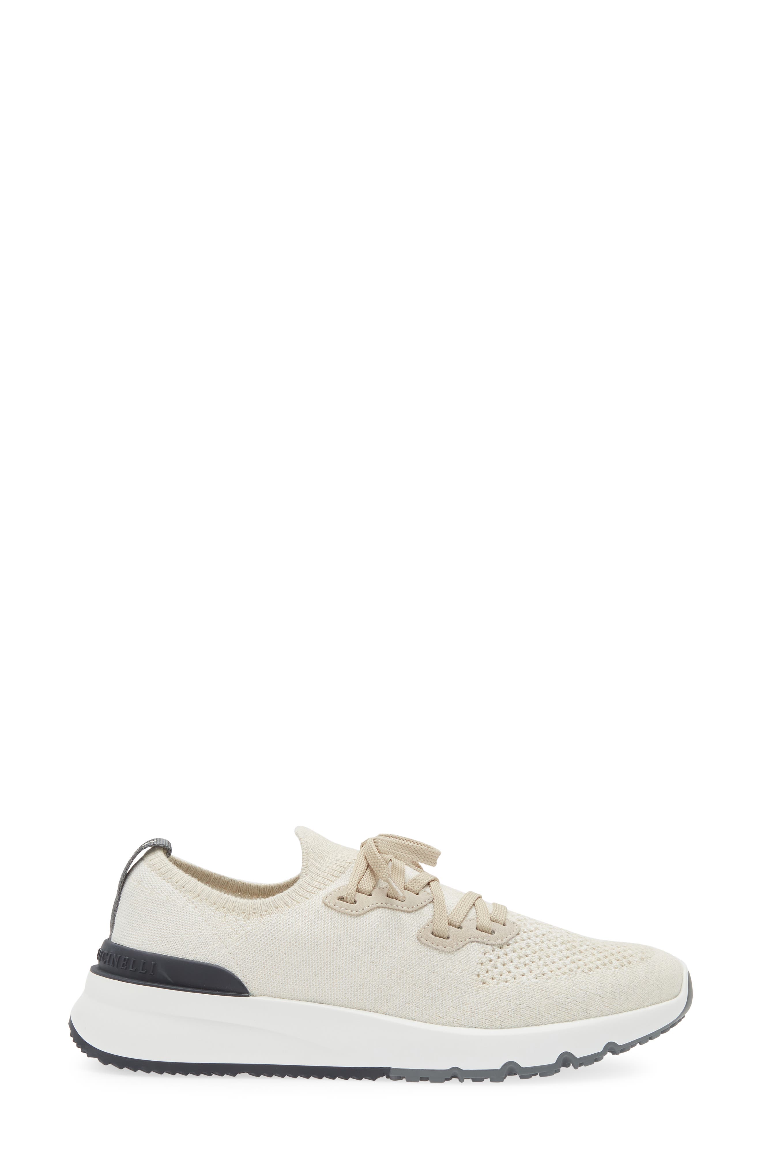 Brunello Cucinelli Mélange Knit Runner Sneaker, Alternate, color, 
