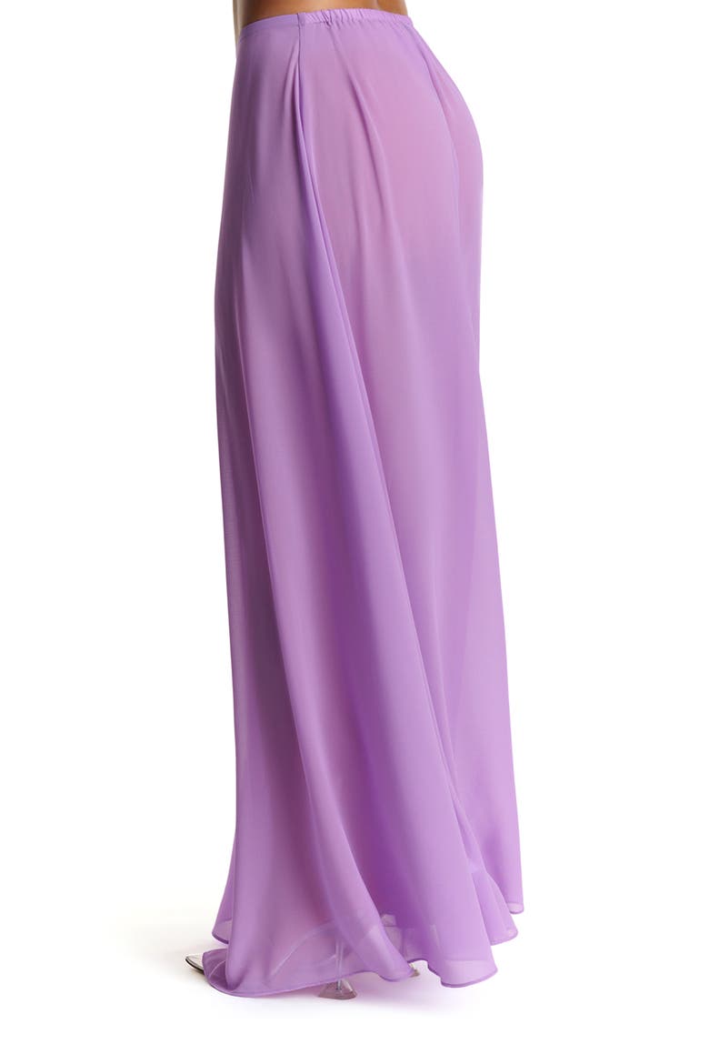 Chiffon A-Line Maxi Skirt, Alternate, color, VIOLET