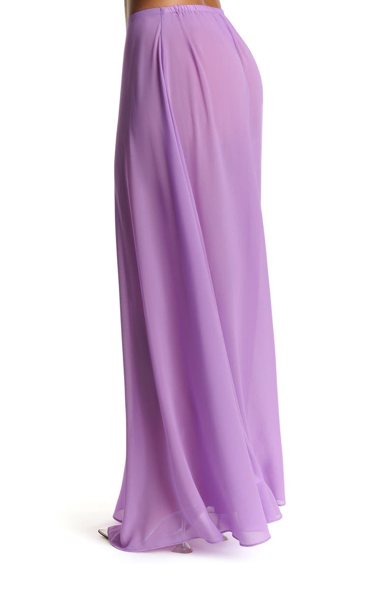 Naked Wardrobe Chiffon A-Line Maxi Skirt, Alternate, color, Violet