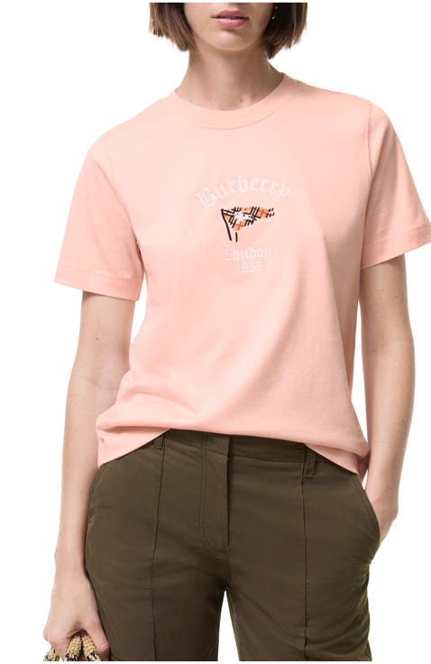 Check Flag Cotton T-shirt