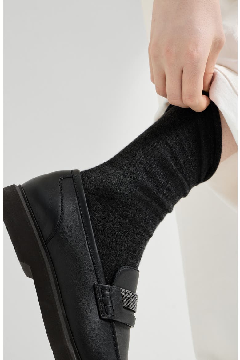 Cashmere knit socks, Alternate, color, Lignite Grey