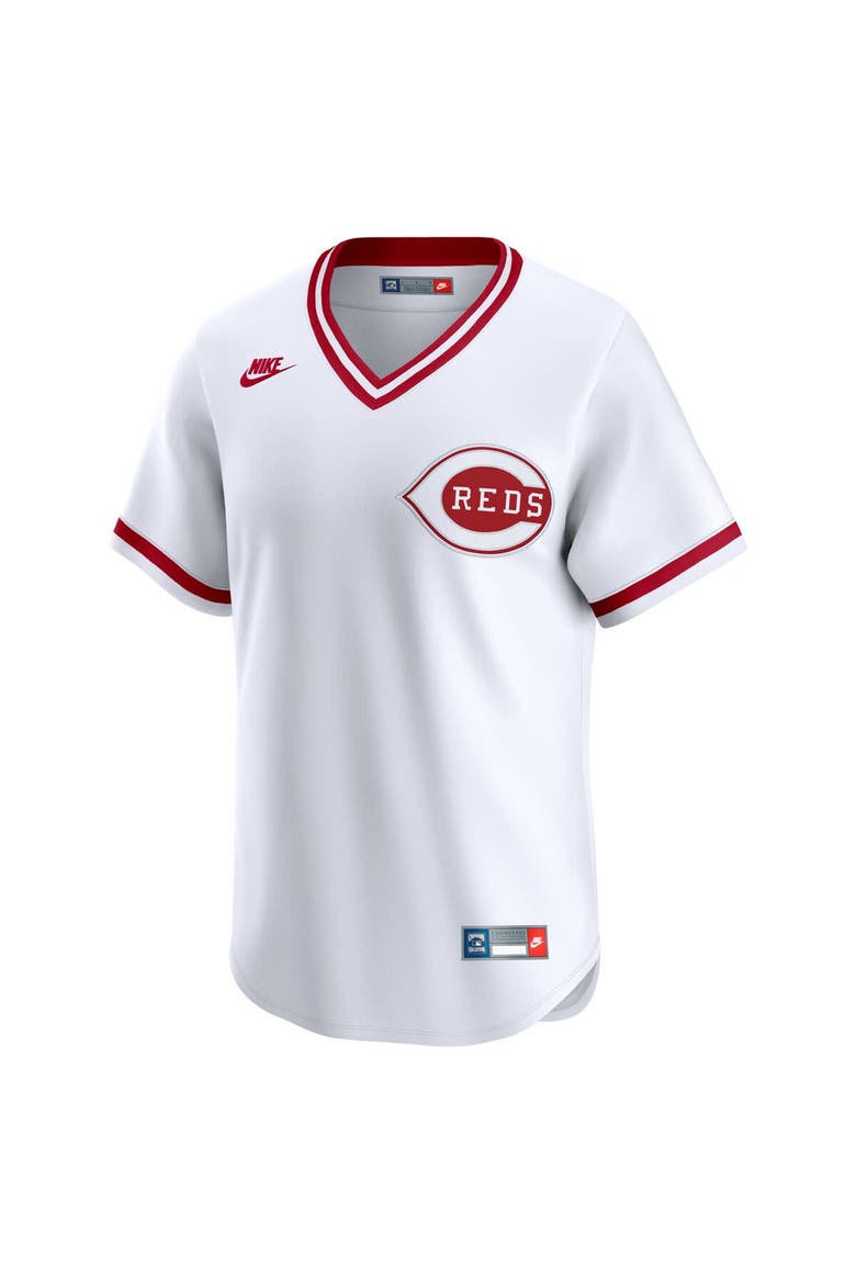 Men's Nike White Cincinnati Reds Throwback Cooperstown Collection Limited Jersey, Alternate, color, White