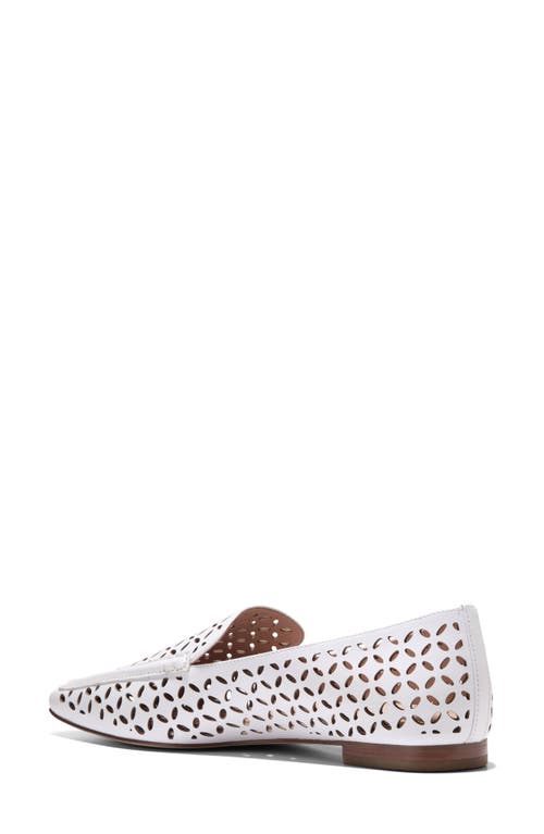 Cole Haan Chantal Loafer In White Perforated Leather