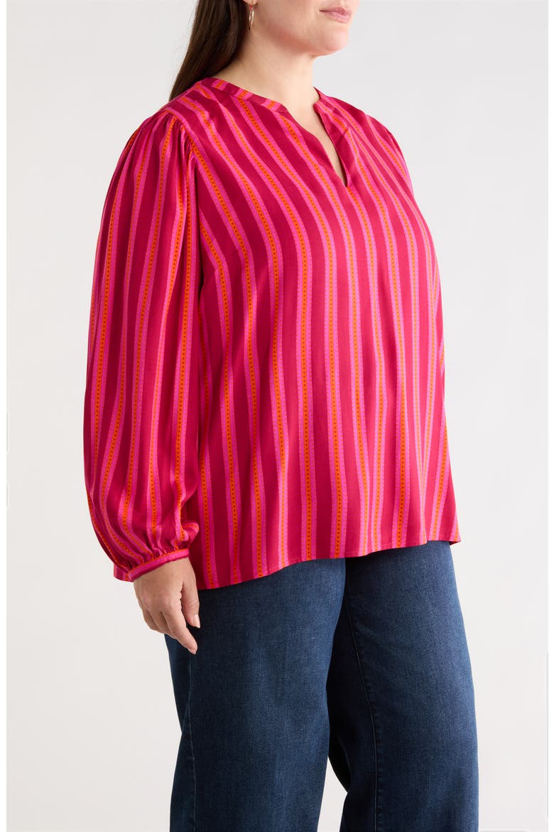 Clarisa Stripe Top, Alternate, color, FUCHSIA-ORANGE