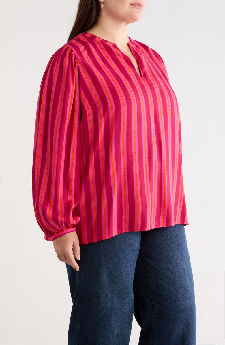 SUGARLIPS Clarisa Stripe Top, Alternate, color, Fuchsia-Orange