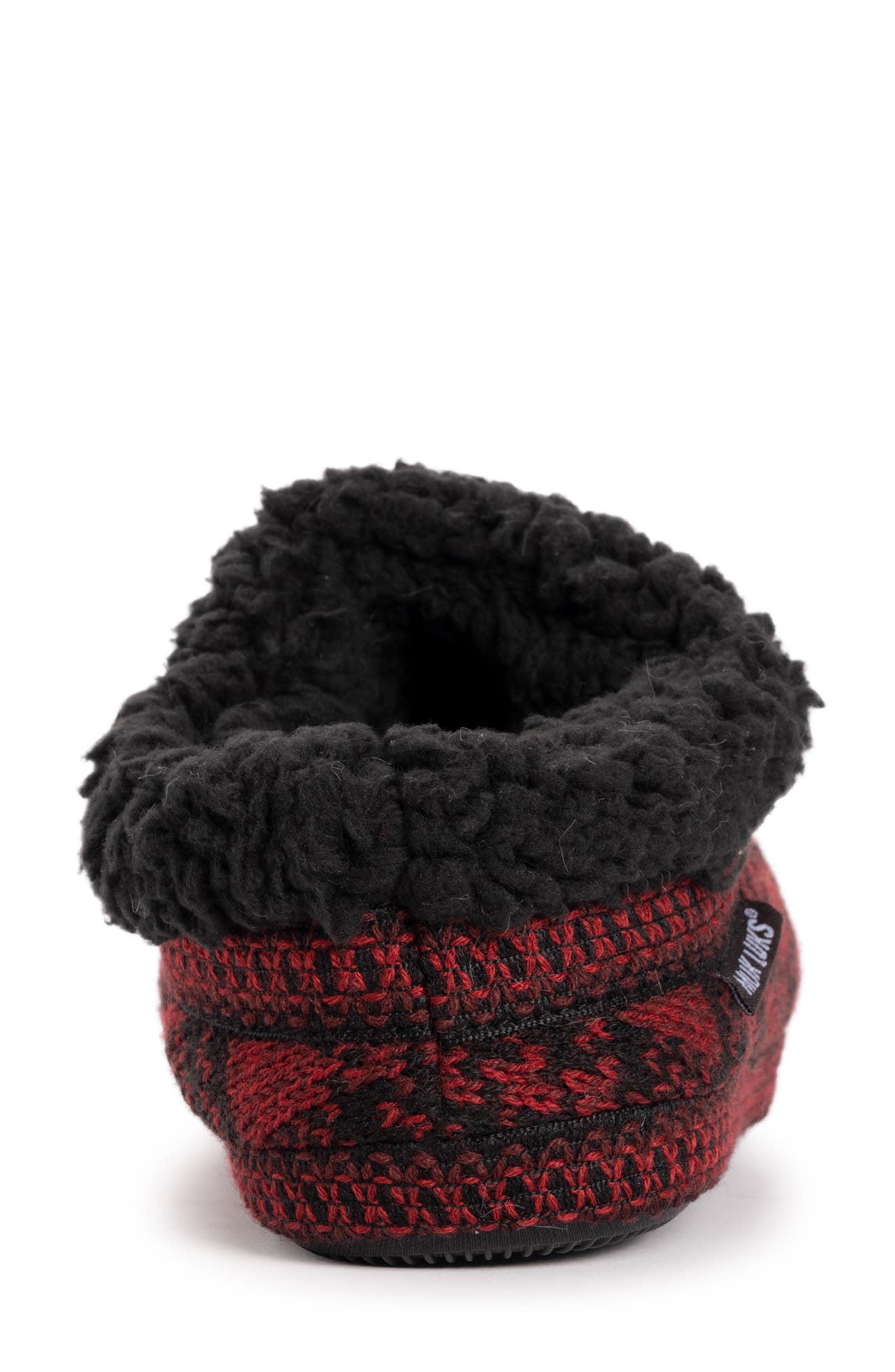 MUK LUKS Colette Faux Shearling Slipper, Alternate, color, Red
