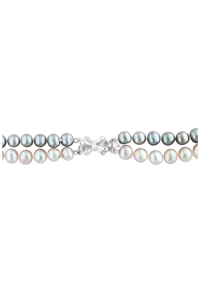 Pearl Double Strand Necklace, Alternate, color, WHITE