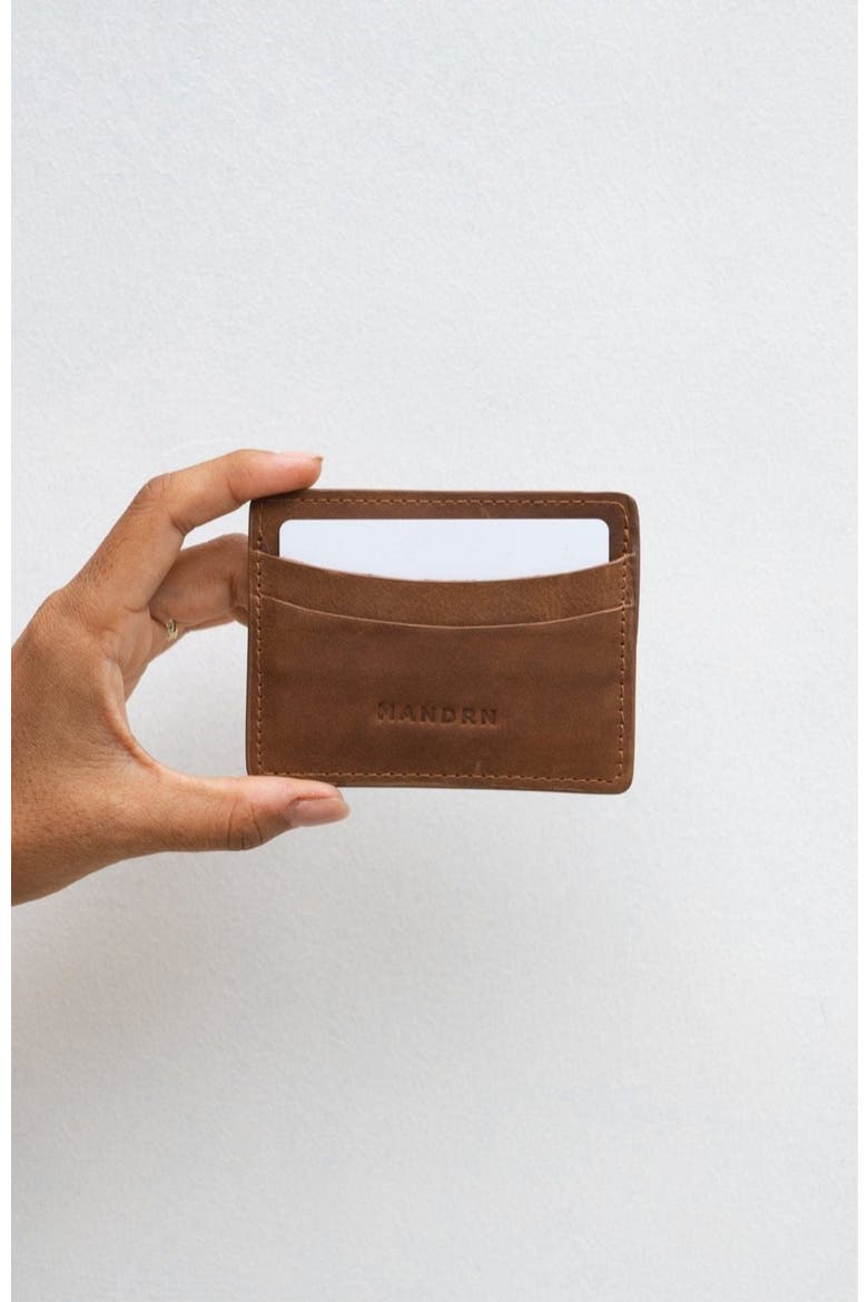 Leather Cardholder, Alternate, color, Saddle (light)