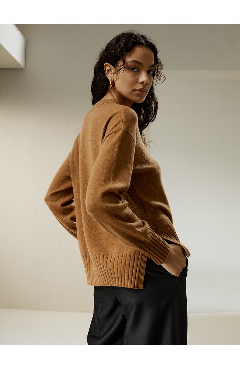 Lilysilk Women's Crew Neck Cashmere Sweater, Alternate, color,