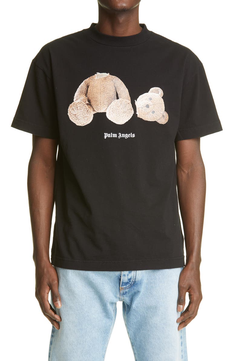 Palm Angels Bear Graphic Tee, Main, color, 