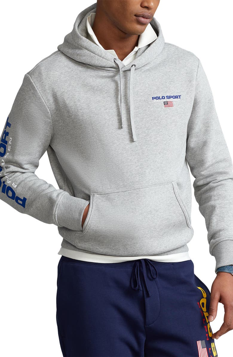 Polo Ralph Lauren Sport Logo Fleece Hoodie, Main, color,