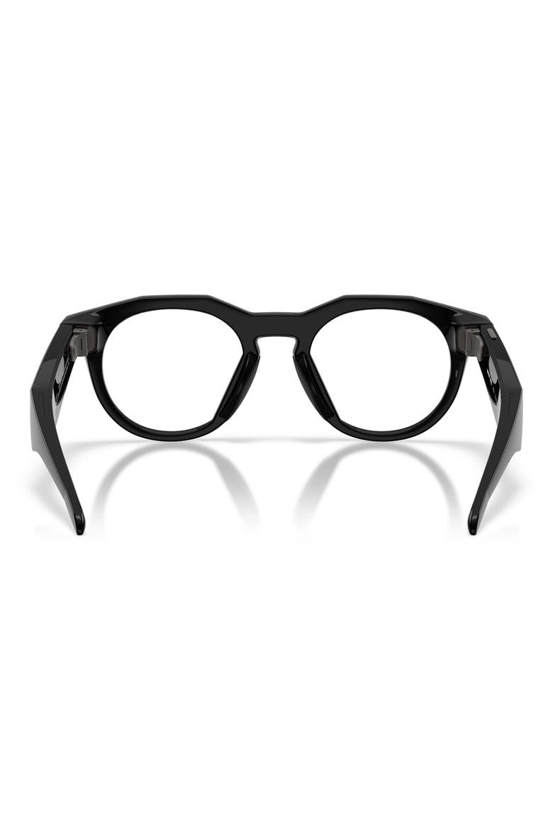 Gender Inclusive Meta HSTN 51mm Round Glasses, Alternate, color, BLACK / CLEAR