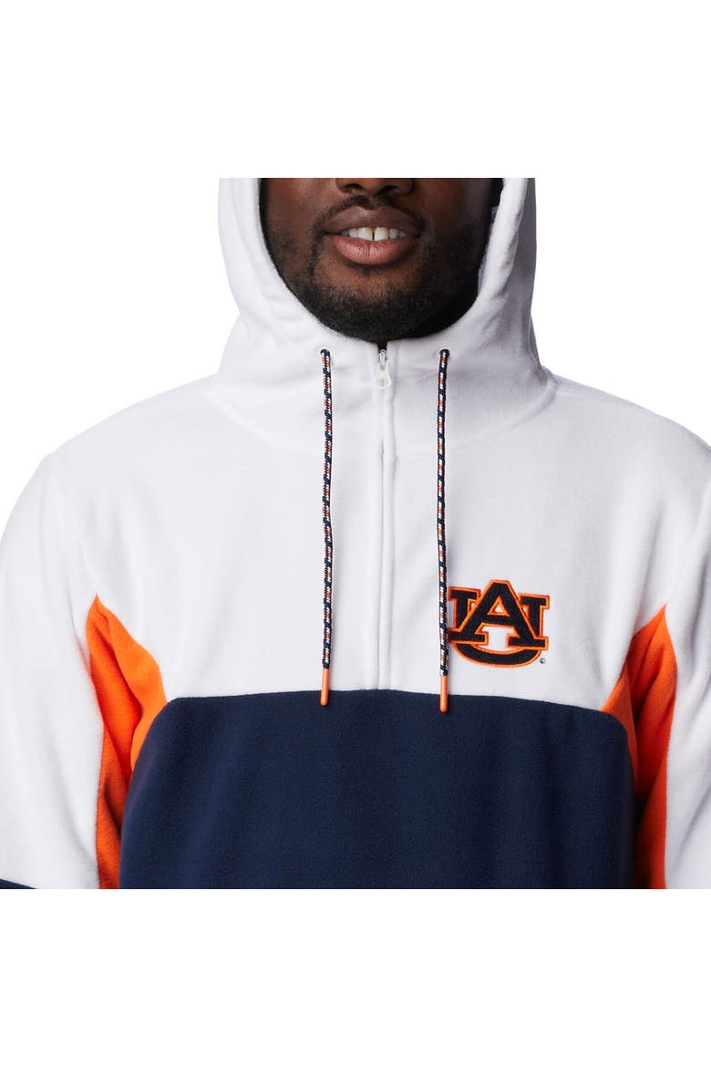 Men's Columbia Navy Auburn Tigers Lodge Quarter-Zip Hoodie, Alternate, color, Navy
