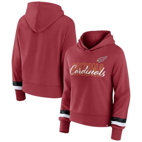 Women's Fanatics Branded  Cardinal Arizona Cardinals Over Under Pullover Hoodie