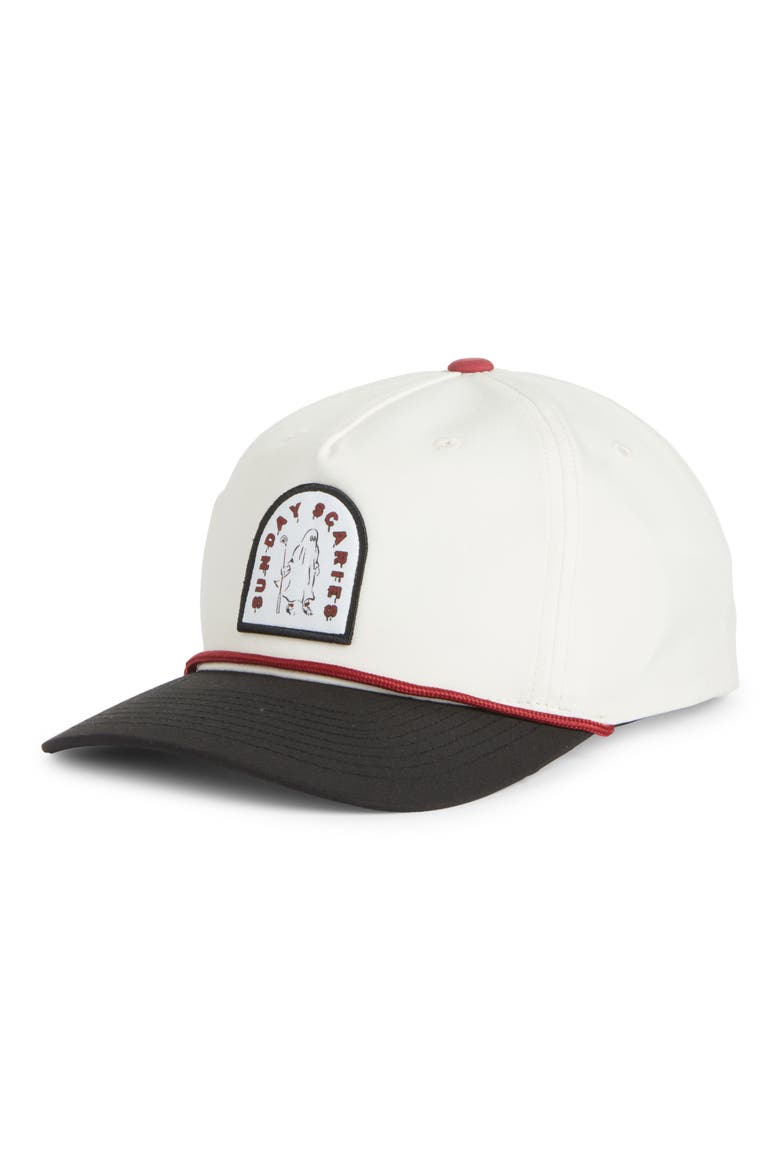 Harrison Snapback Baseball Cap, Main, color, VINTAGE WHITE