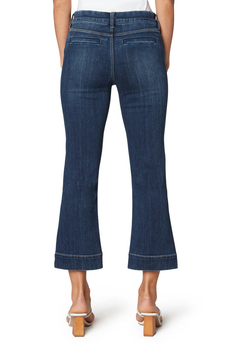 Gia High Waist Crop Pull-On Flare Jeans, Alternate, color, BASEL