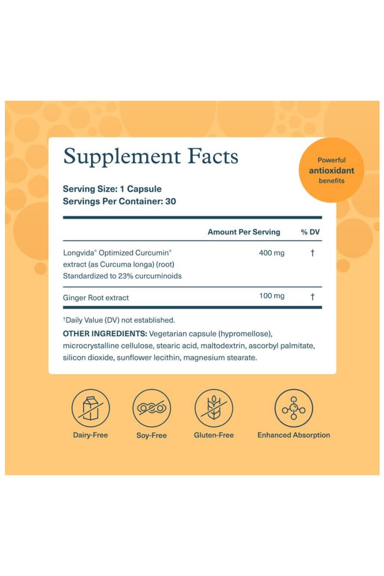 Total Body Turmeric Vegetarian Capsules Inflammation Support Supplement 30 Count, Alternate, color, None