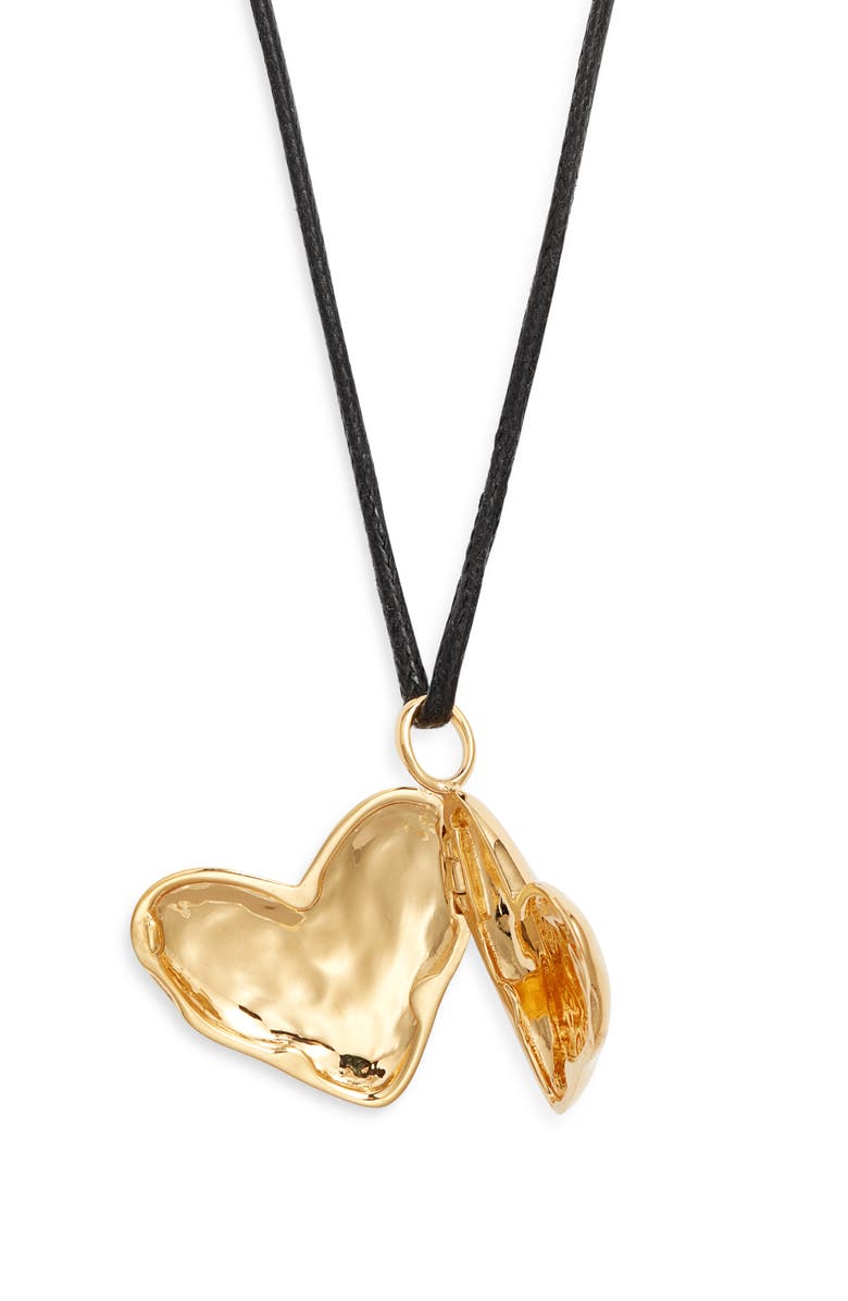 Heart Locket Cord Necklace