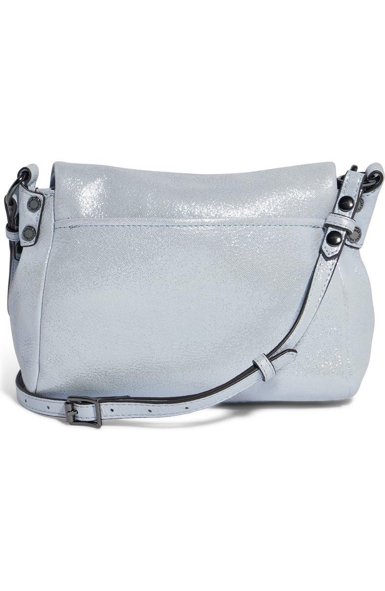 AIMEE Mini Zen Leather Crossbody Bag, Alternate, color, Mystic Metallic