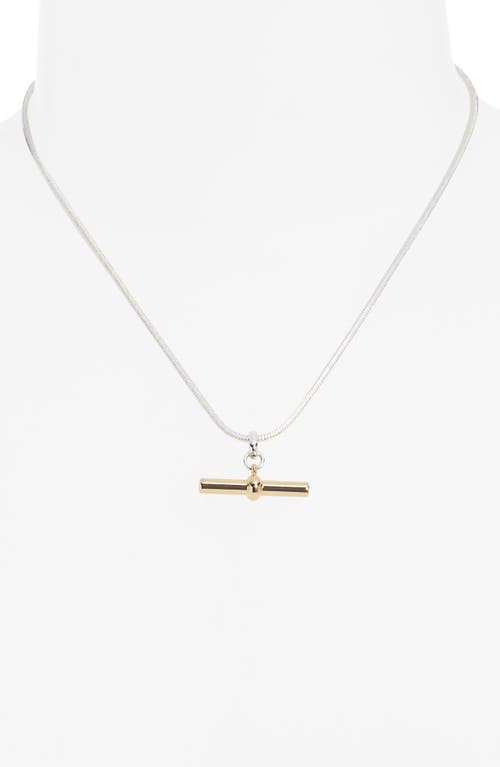 Nordstrom Dainty T-bar Pendant Necklace In Silver