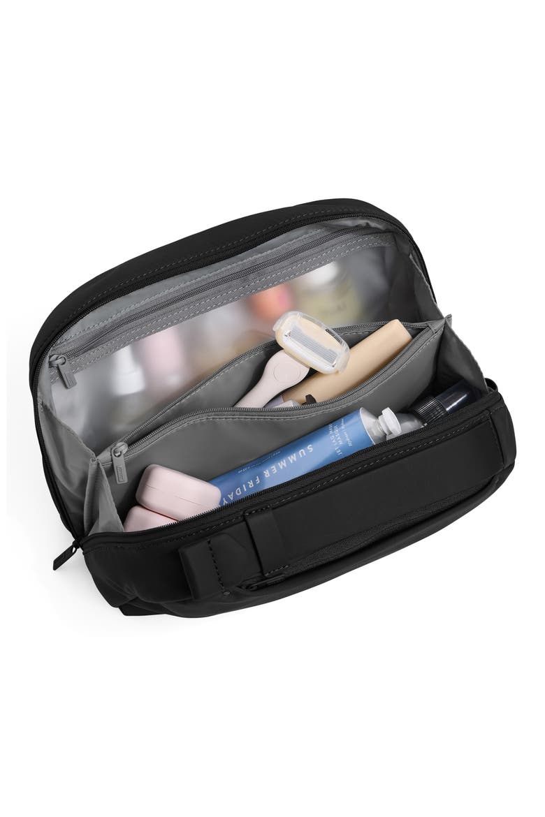 The Large Toiletries Bag, Alternate, color, JET BLACK