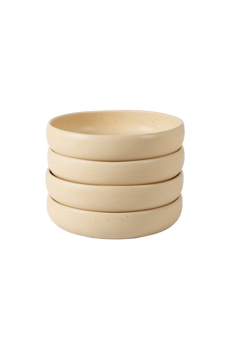 Corsica Clay 4 Piece Meal, Dinner, Pasta Bowl Set, Alternate, color, Cappuccino Cream