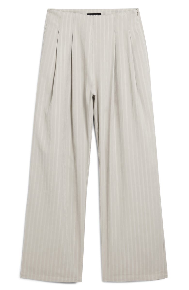 Desigual Pleat Front Wide Leg Pants, Alternate, color, Beige