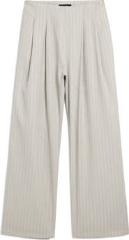 Desigual Pleat Front Wide Leg Pants
