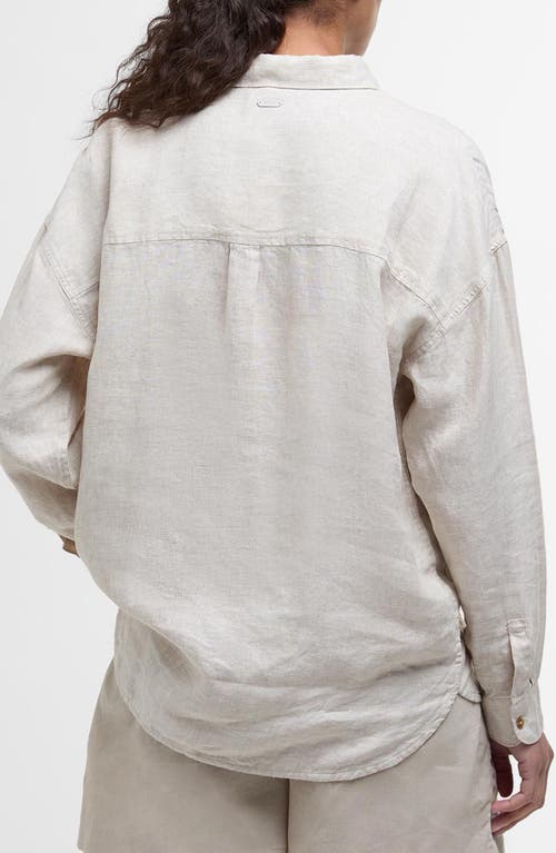 BARBOUR BARBOUR HAMPTON LINEN BUTTON-UP SHIRT