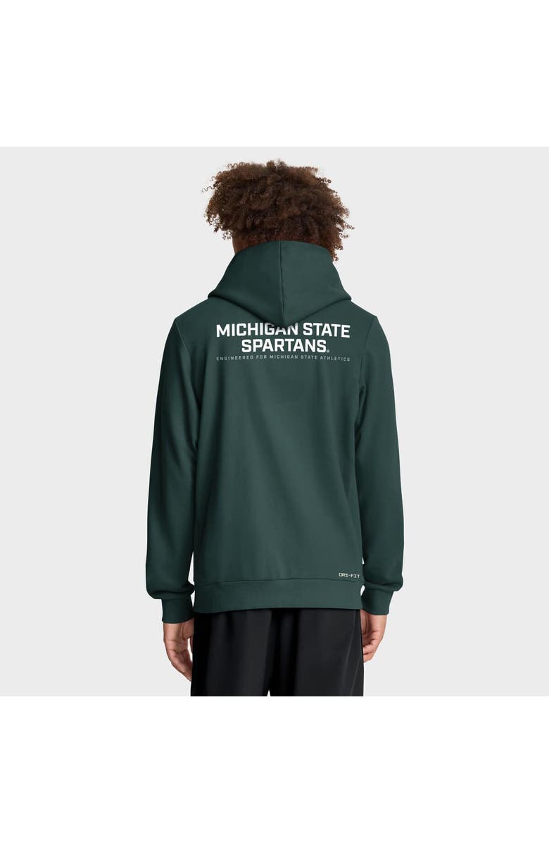 Nike Men's Nike Green Michigan State Spartans 2025 Sideline Standard Issue Dri-FIT Full-Zip Hoodie, Alternate, color, Green