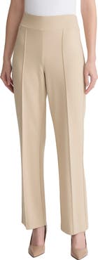 Jones New York Pintuck Pull-On Straight Leg Ankle Pants