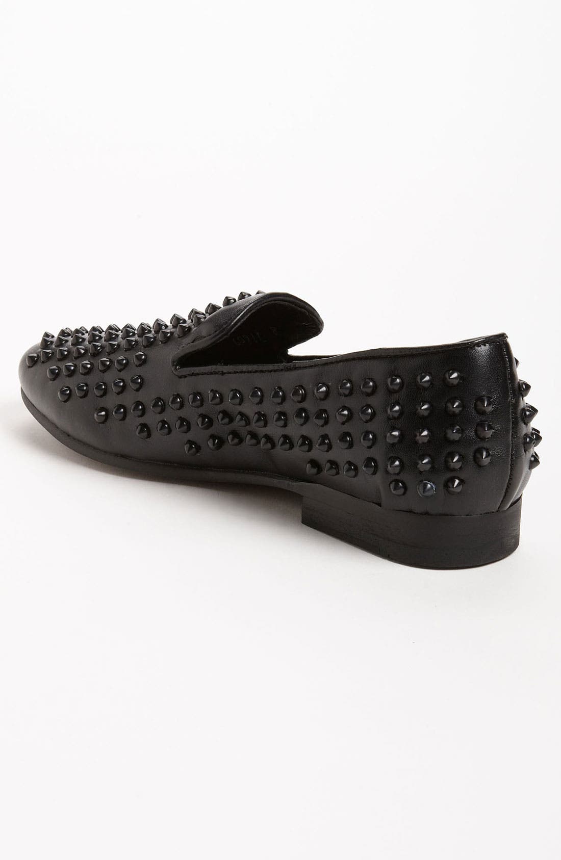 'Jagggrr' Studded Loafer, Alternate, color, BLACK/ STUDS