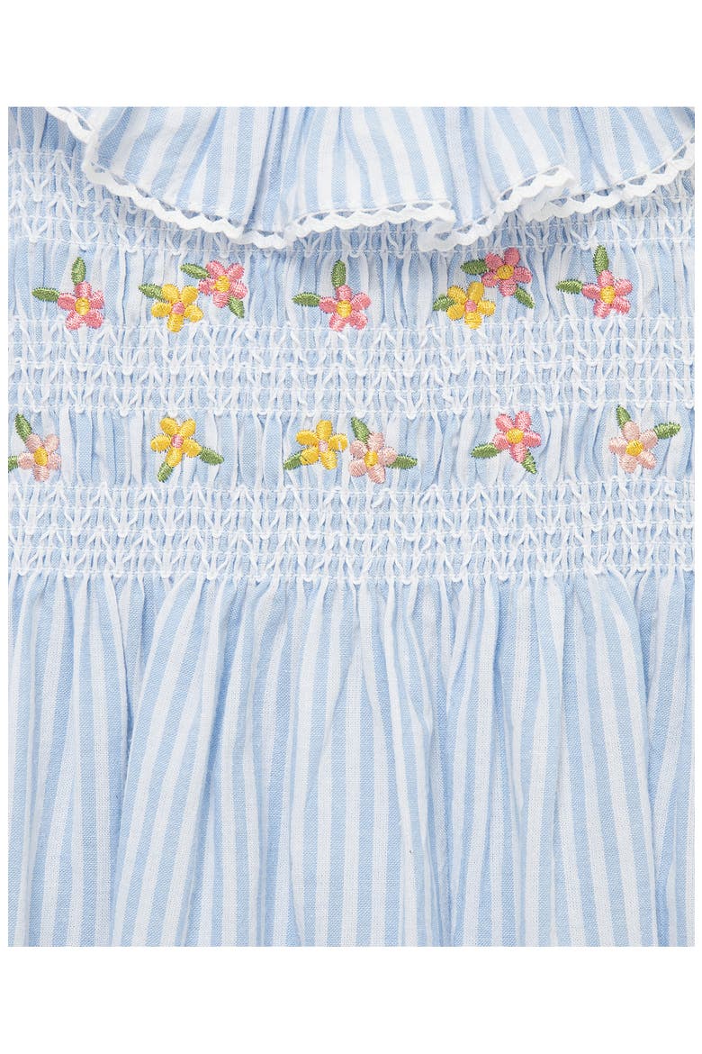 Floral Smocked Sundress & Bloomers Set, Alternate, color, BLUE