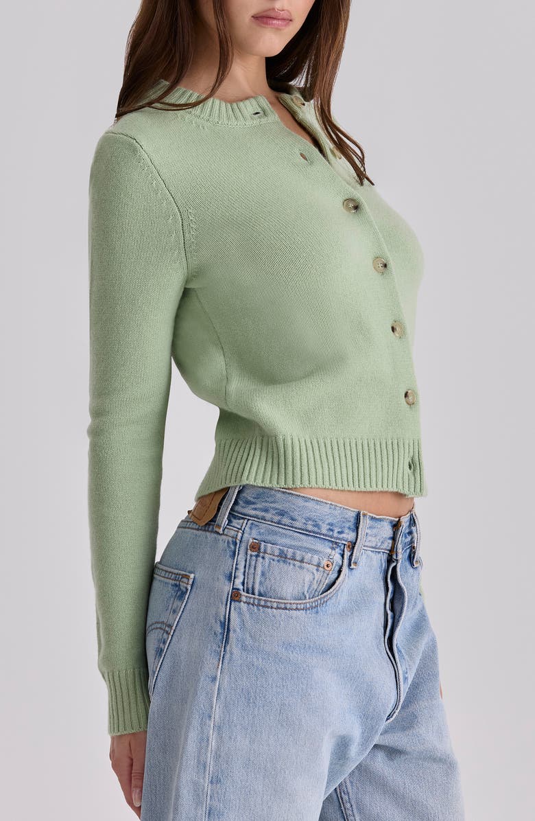 HOUSE OF CB Signature Crewneck Cardigan, Alternate, color, 