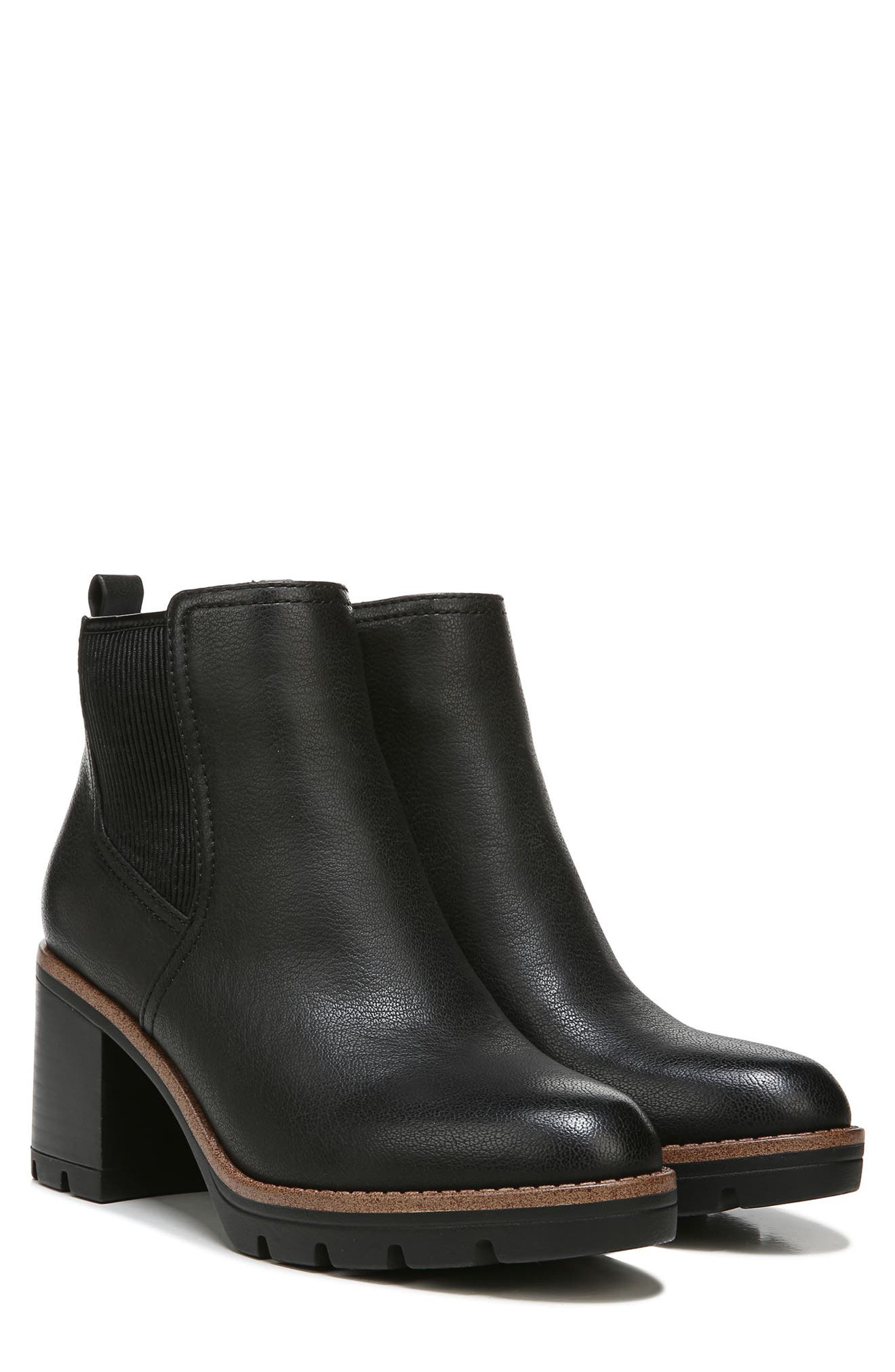 Naturalizer Madalyn Gore Boot, Alternate, color, Black