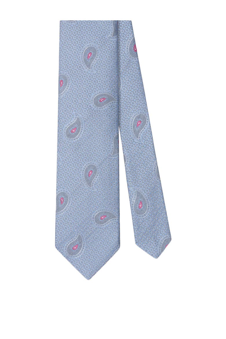 Robert Pine Geo Jacquard Best of Class Necktie, Main, color, Light Blue