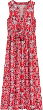 Boden Delphine Print Sleeveless Jersey Midi Dress