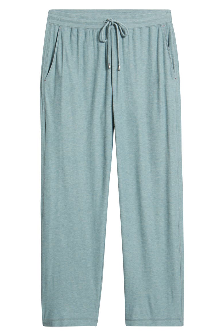 Ribbed Rayon Blend Drawstring Pajama Pants, Alternate, color, PISTACHIO