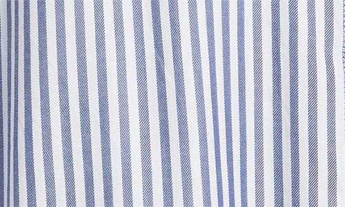 BEACHLUNCHLOUNGE BEACHLUNCHLOUNGE KENZIE STRIPE SHORT SLEEVE BUTTON-UP SHIRT