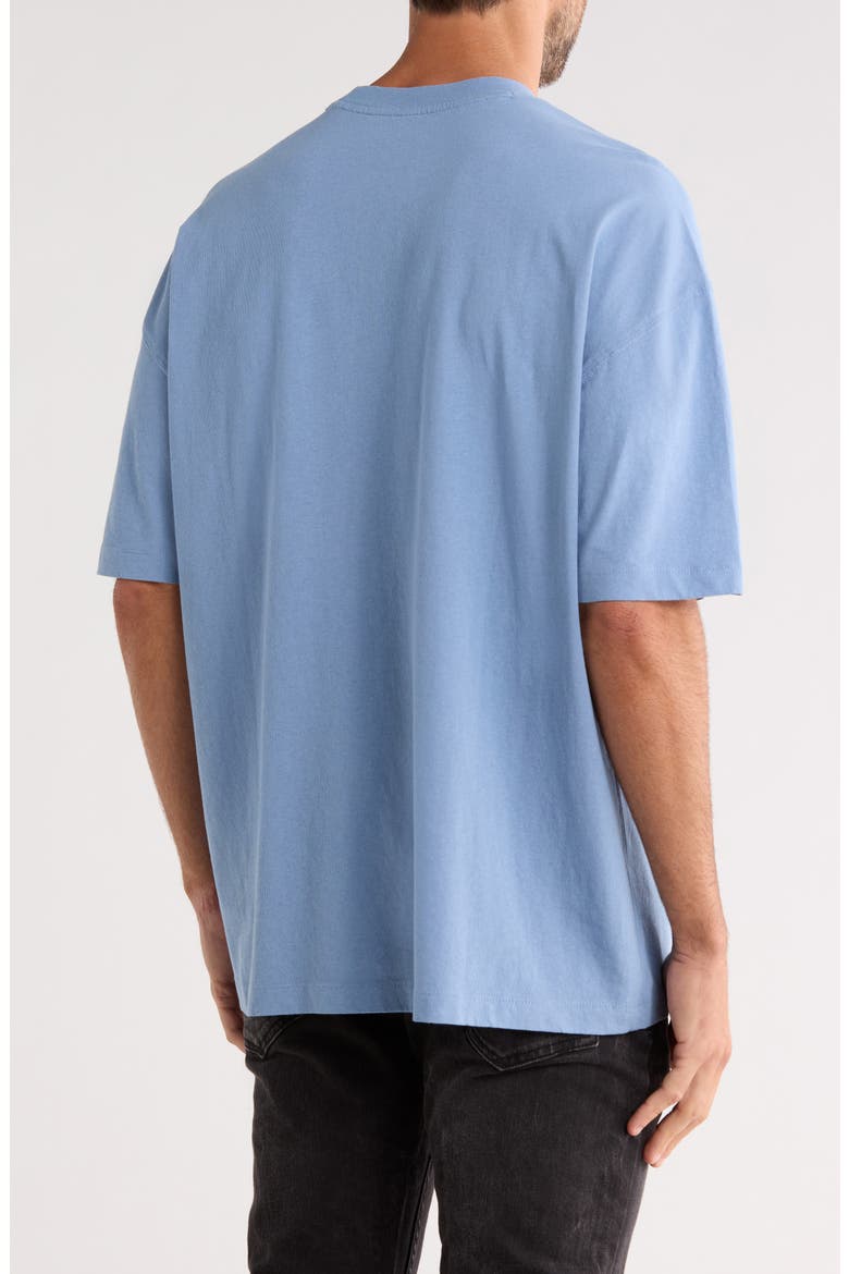 Burman Logo Cotton T-Shirt, Alternate, color, BONDI BLUE