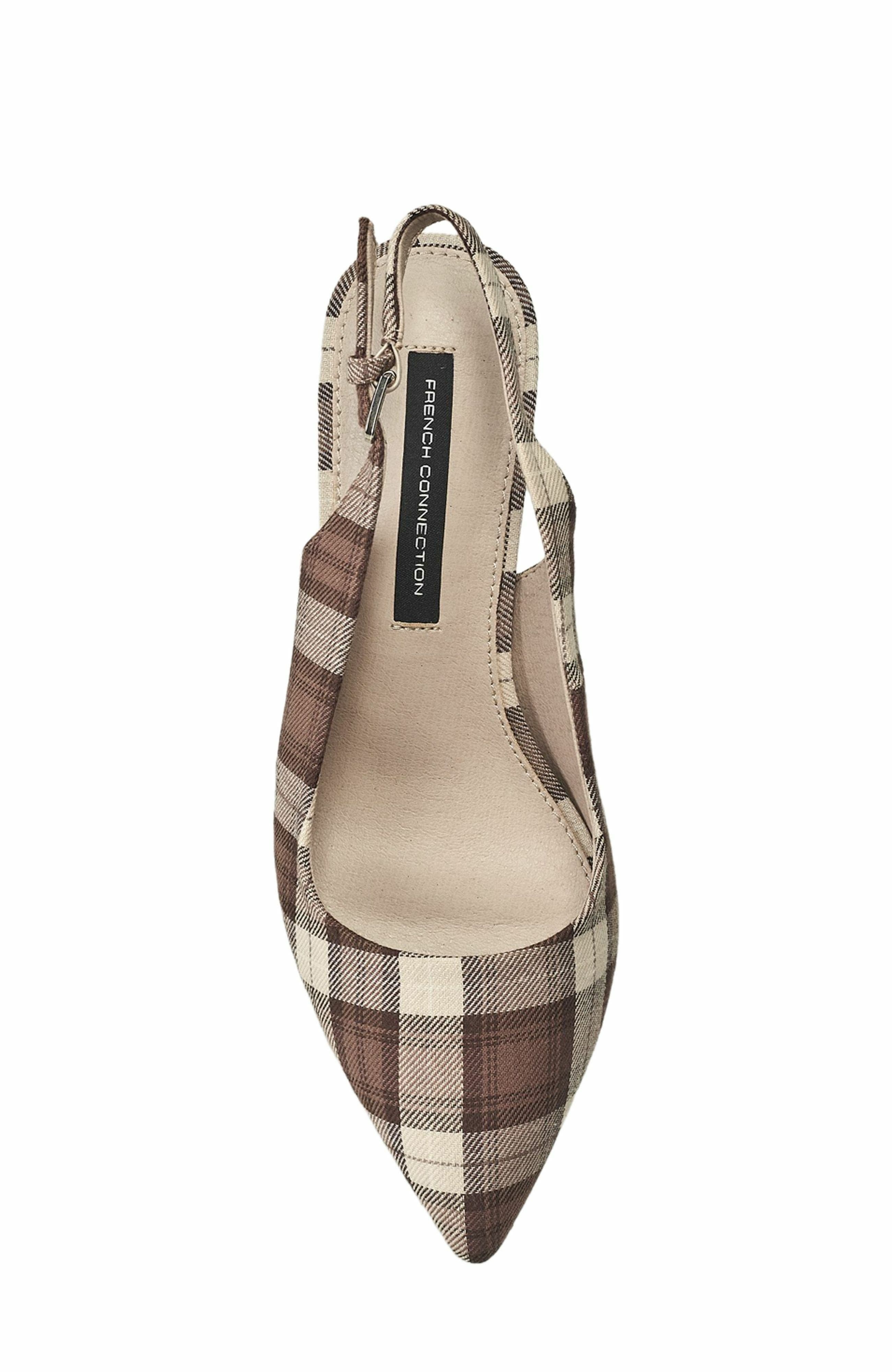 French Connection Plaid Quinn Kitten Heel, Alternate, color, 