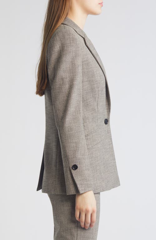 Hugo Boss Boss Janeri Notch Lapel Blazer In Grey Jersey Fantasy