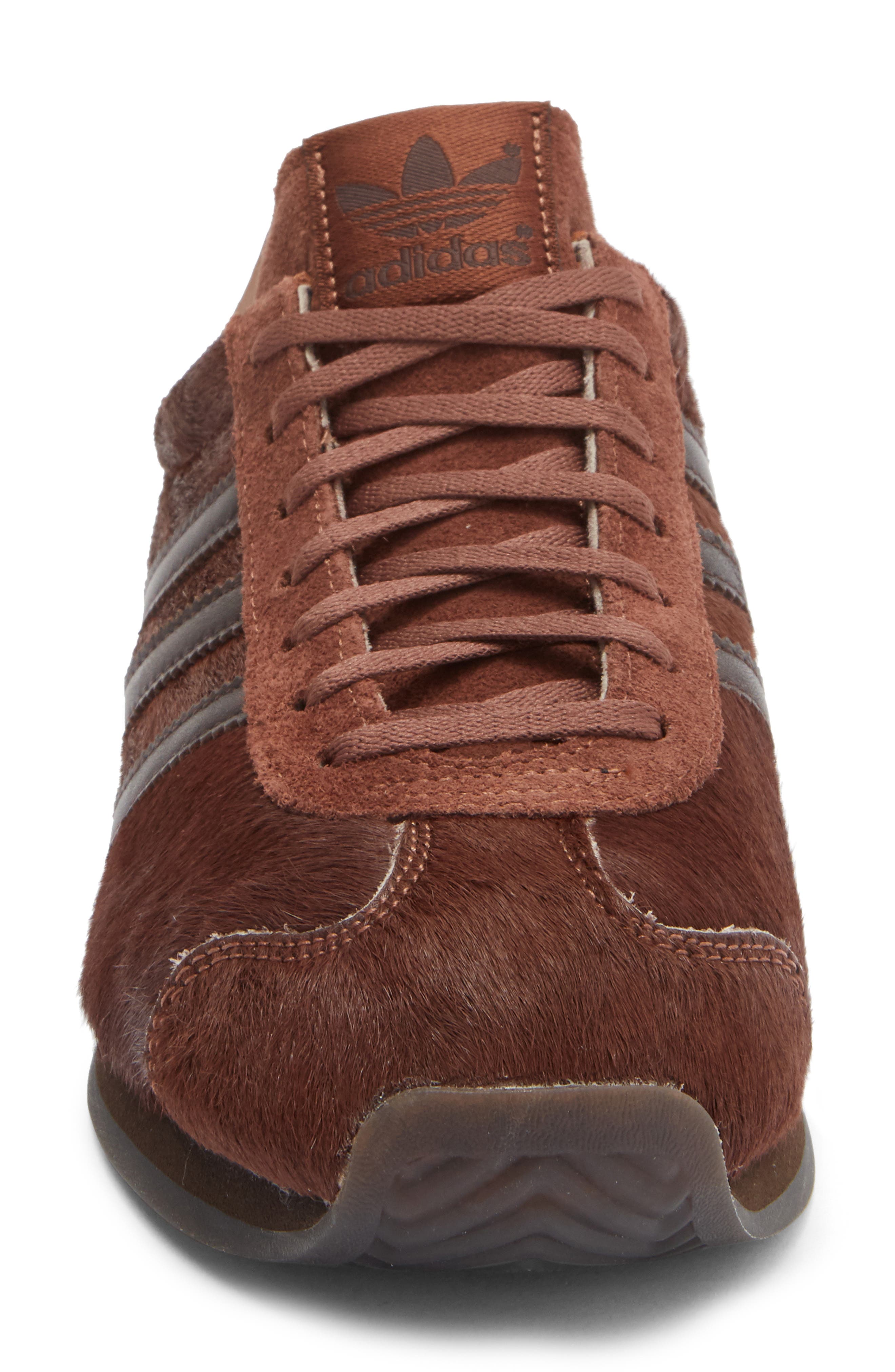 adidas Country Japan Shoe, Alternate, color, Brown/Dark Brown/Gold Metallic
