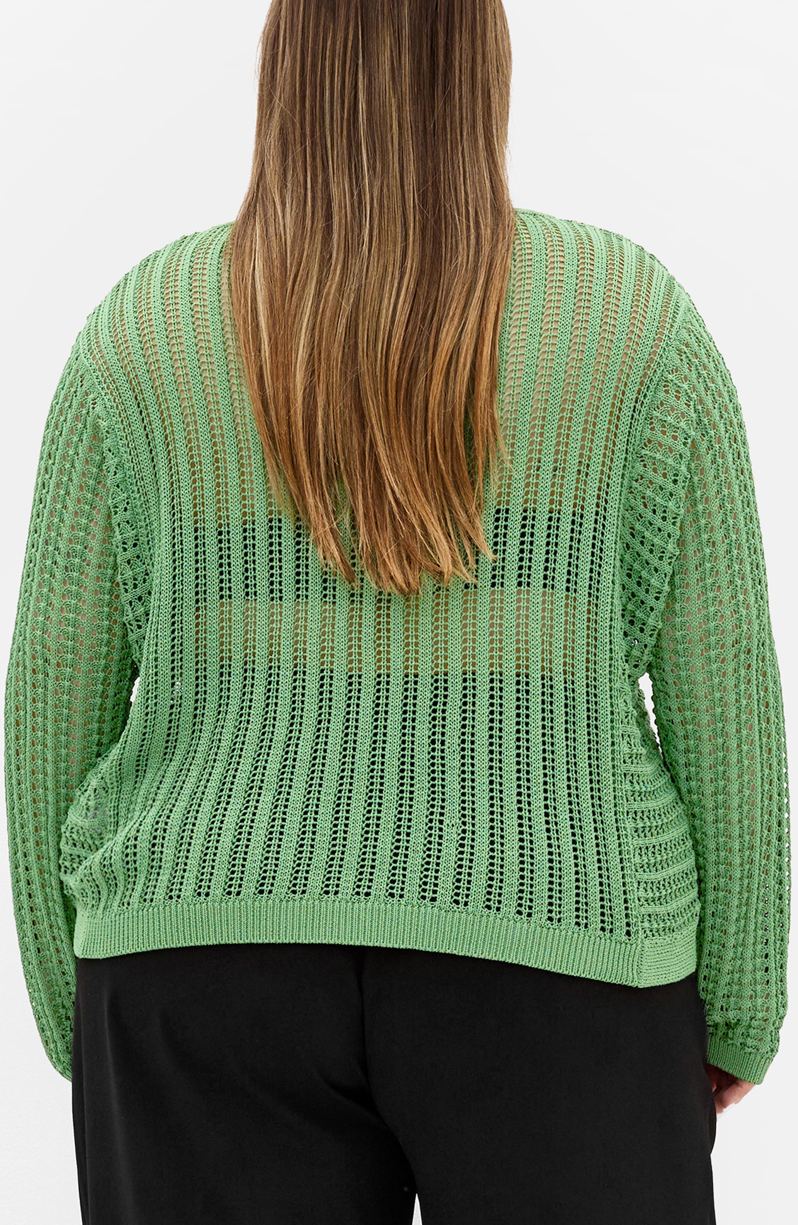 Slouch Open Stitch Sweater - image 2