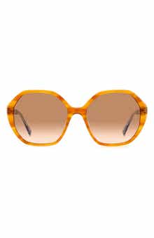Kate Spade New York waverly 57mm gradient round sunglasses