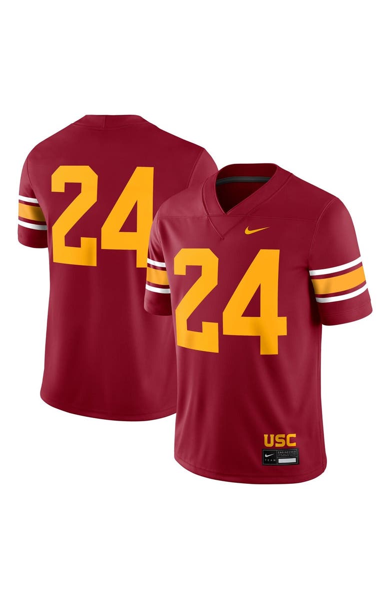 Nike Men's Nike #24 Cardinal USC Trojans Alternate Game Jersey, Main, color, Cardinal