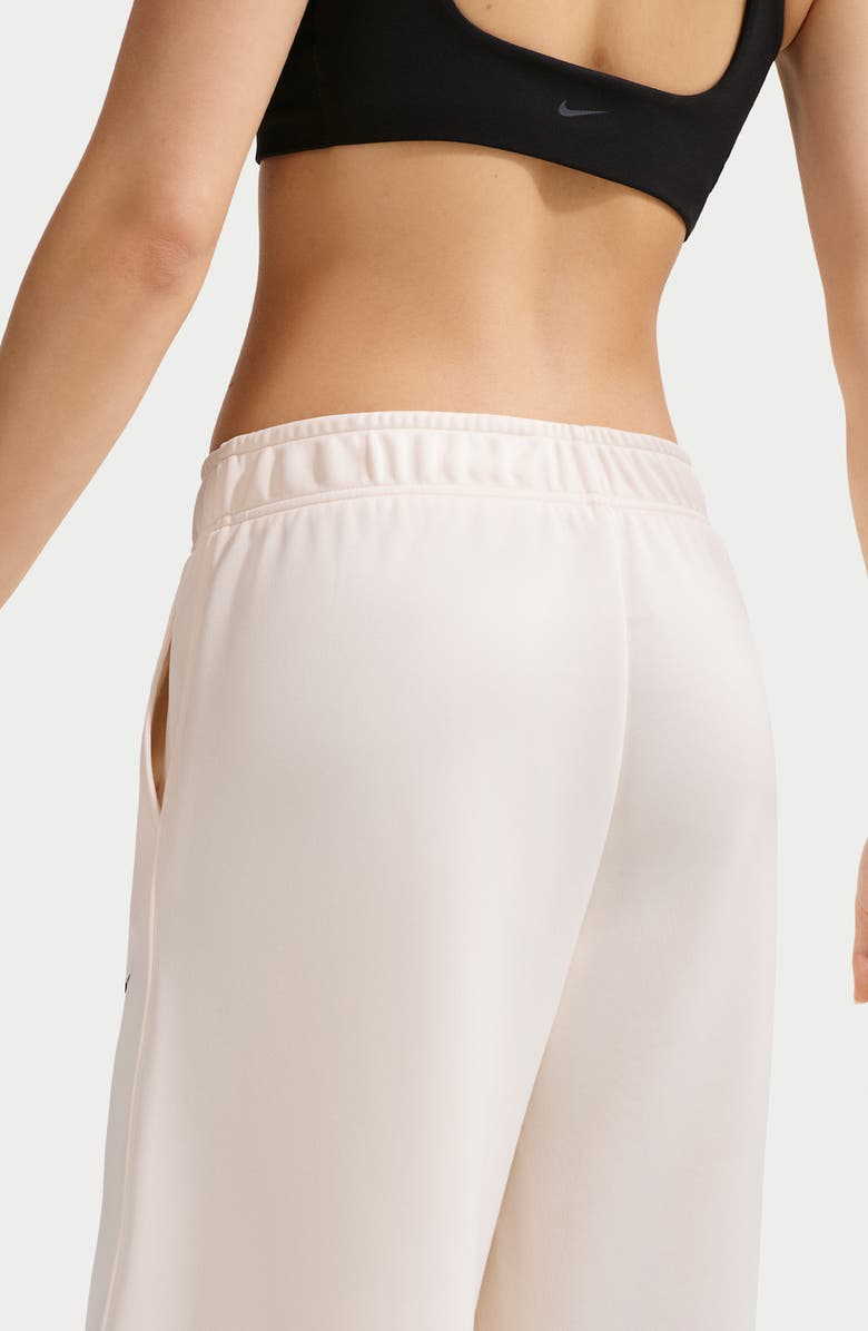 Nike Sportswear Wide Leg Track Pants, Alternate, color, Chalk/ Chalk/ Black