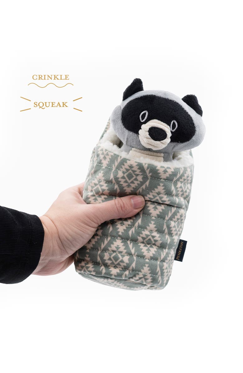 Pendleton Camp Pal Dog Toy, Alternate, color, Racoon
